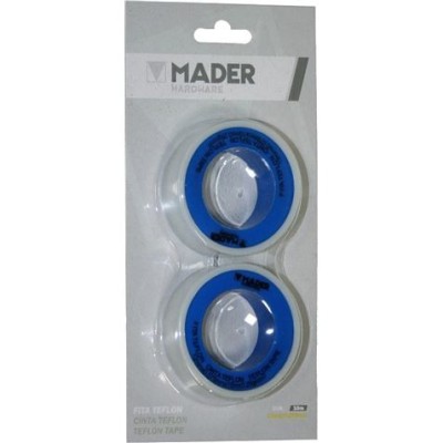 CINTA TEFLON 2 ROLLOS 12MM. MADER