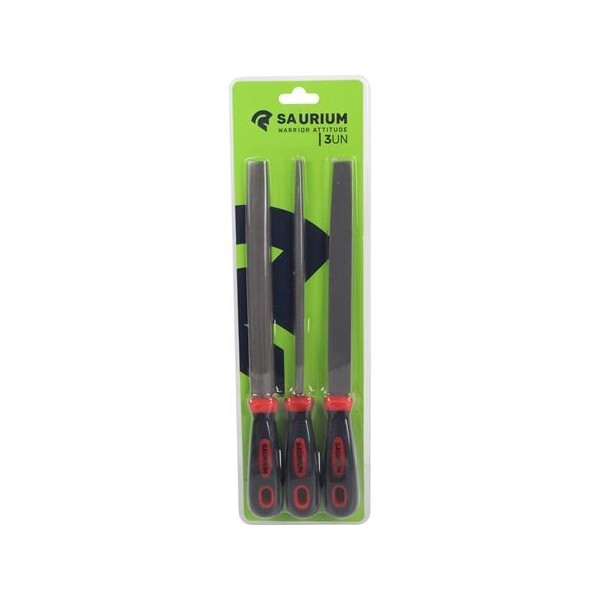 JUEGO LIMAS 3 PCS 200 MM. SAURIUM