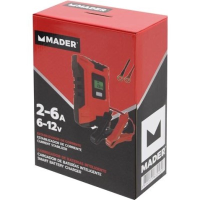 CARGADOR BATERIAS INTELIGENTE 2-6A., 6-12V MADER