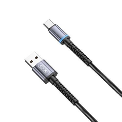 CABLE NB215 LIGHT CARGA RAPIDA 2A TIPO C A USB | 1 METRO | NEGRO