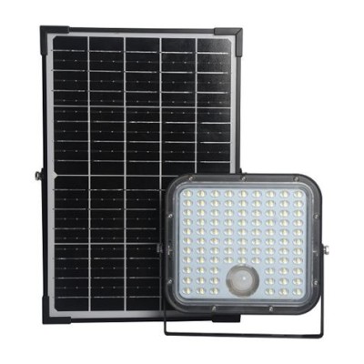 FOCO LED SOLAR 30W 4800LM CON SENSOR + MANDO ELBAT