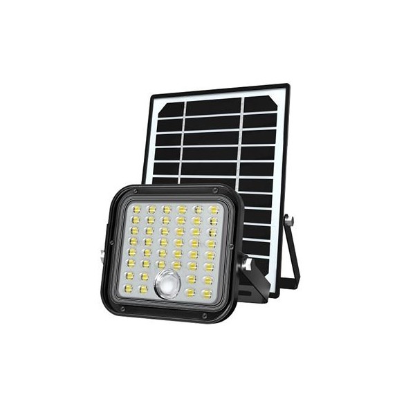 FOCO LED SOLAR 10W 1500LM CON SENSOR + MANDO ELBAT