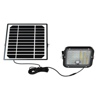 FOCO LED SOLAR 10W 1500LM CON SENSOR + MANDO ELBAT