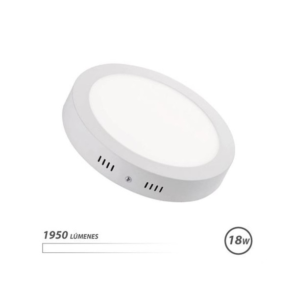 DOWNLIGHT CIRCULAR SOBRE PARED LED 18W 1950LM LUZ BLANCA ELBAT