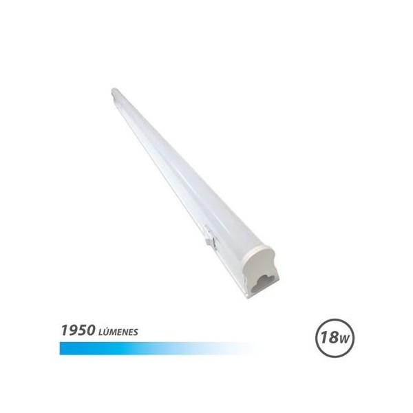 TUBO LED T5 18W 1950LM 120CM LUZ FRIA CON INTERRUPTOR ELBAT