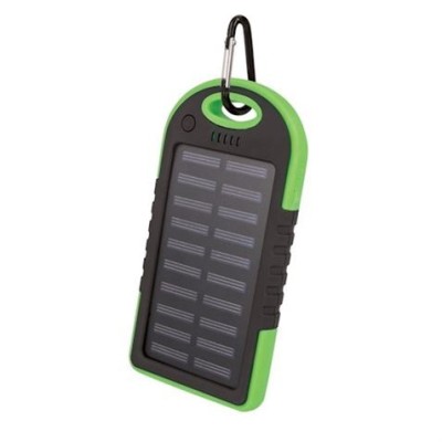 POWERBANK SOLAR 5000MAH CON PROTECCION IP VERDE SETTY