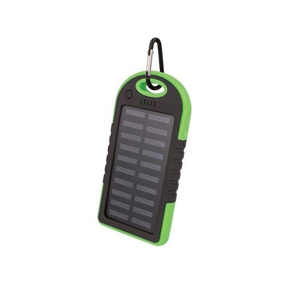 POWERBANK SOLAR 5000MAH CON PROTECCION IP VERDE SETTY