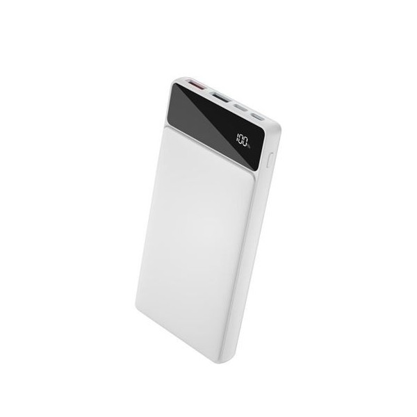 POWERBANK PR132 10000MAH | LCD | TIPO C 20W + USB | BLANCA XO