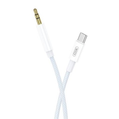 CABLE TIPO C - MINI JACK 3.5MM 1 METRO BLANCO XO