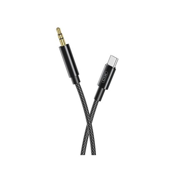 CABLE TIPO C - MINI JACK 3.5MM 1 METRO NEGRO XO