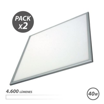 PACK 2 PANELES LED 60X60 40W 4600LM LUZ BLANCA ELBAT