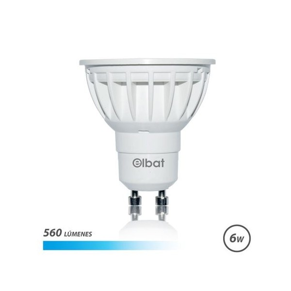 BOMBILLA LED GU10 | 6W | 560LM | LUZ FRIA | ELBAT