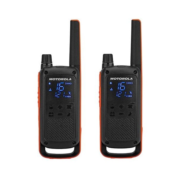 PACK 2 WALKIE-TALKIE MOTOROLA TLKR-T82 NEGRO