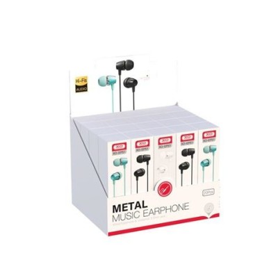 PACK EXPOSITOR 20 AURICULARES + MICROFONO METAL EP51 XO