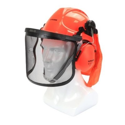 CASCO + PROTECCION FACIAL + AURICULARES MADER