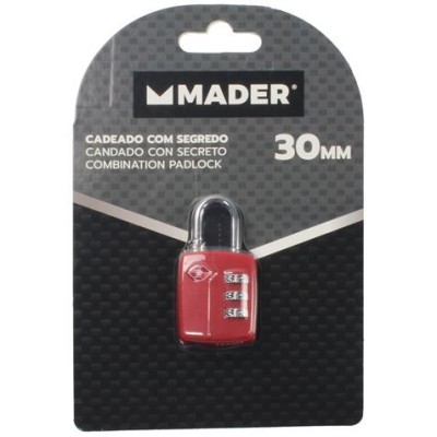 CANDADO 30MM. CON COMBINACION MADER