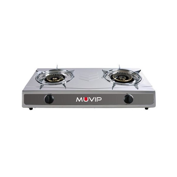 COCINA GAS INOX 2 FUEGOS SERIE STRONG MUVIP