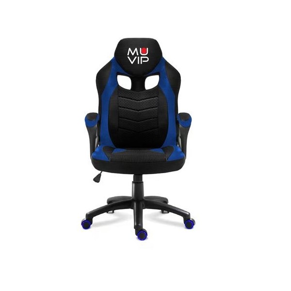 SILLA GAMING GM1300 TELA NEGRO / AZUL MUVIP