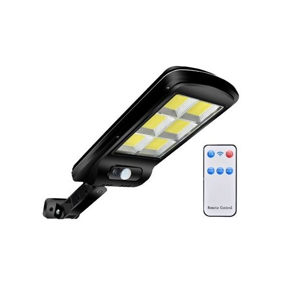 FAROLA LED COB SOLAR 4500LM + SENSOR + MANDO ELBAT