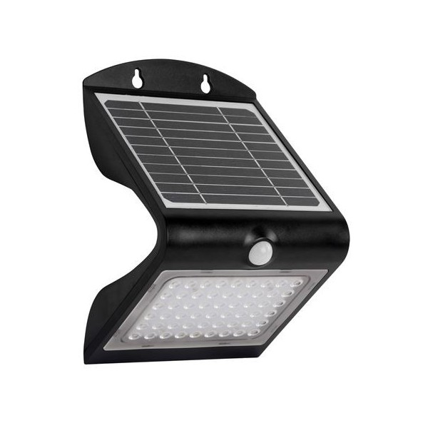 APLIQUE LED SOLAR 4W 500LM DOBLE ILUMINACIÓN NEGRO ELBAT