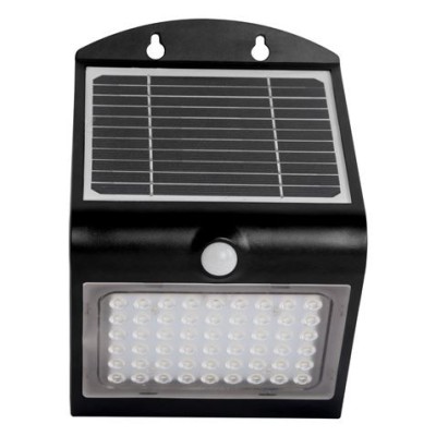 APLIQUE LED SOLAR 4W 500LM DOBLE ILUMINACIÓN NEGRO ELBAT