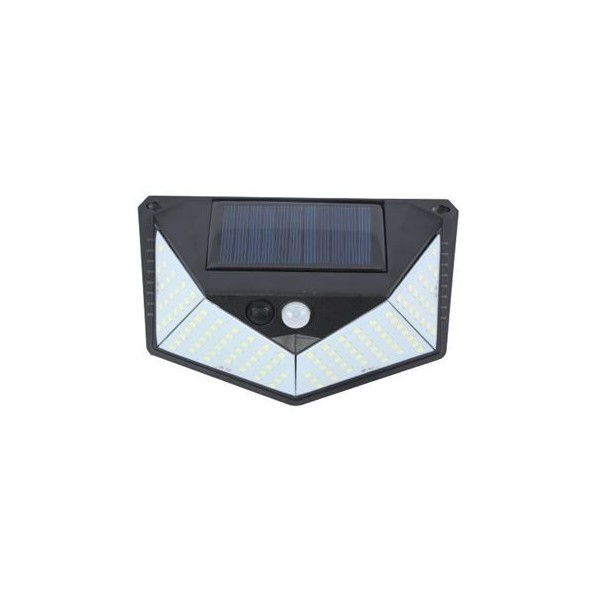 APLIQUE LED SOLAR 250LM ILUMINACIÓN 3 CARAS NEGRO ELBAT