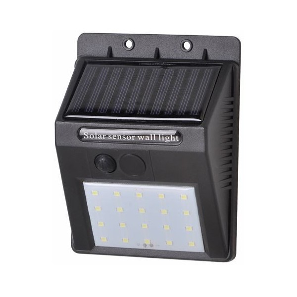 APLIQUE LED SOLAR 30LM NEGRO ELBAT