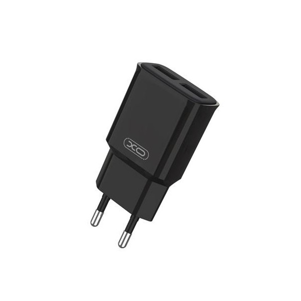 CARGADOR DE CORRIENTE L92C 2.4A 2XUSB NEGRO XO