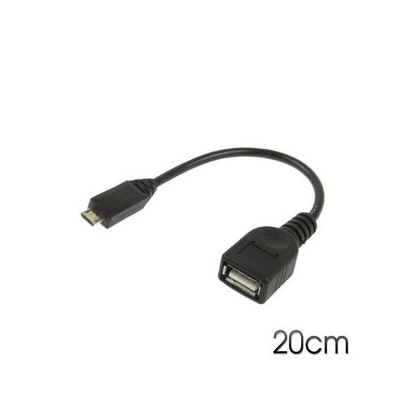 CABLE OTG MICRO USB A USB 20CM CROMAD