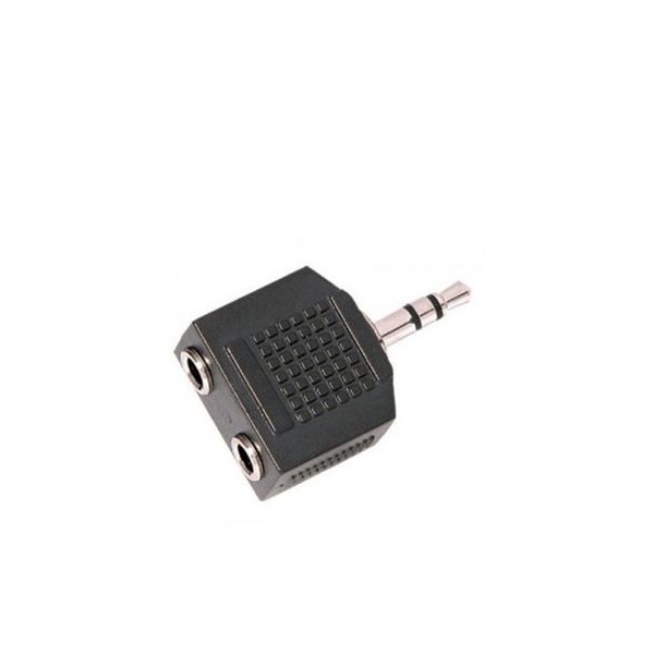 ADAPTADOR STEREO MINI JACK A 2 MINI JACK HEMBRAS CROMAD