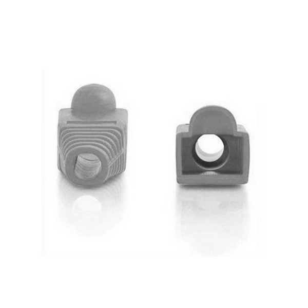 PAQUETE 50 PROTECTORES RJ45 COLOR GRIS CROMAD