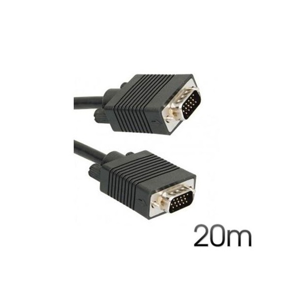 CABLE VGA MACHO-MACHO 20M 15PIN CROMAD