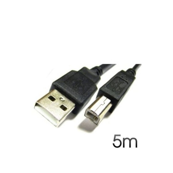 CABLE USB 2.0 IMPRESORA 5M AM-BM CROMAD