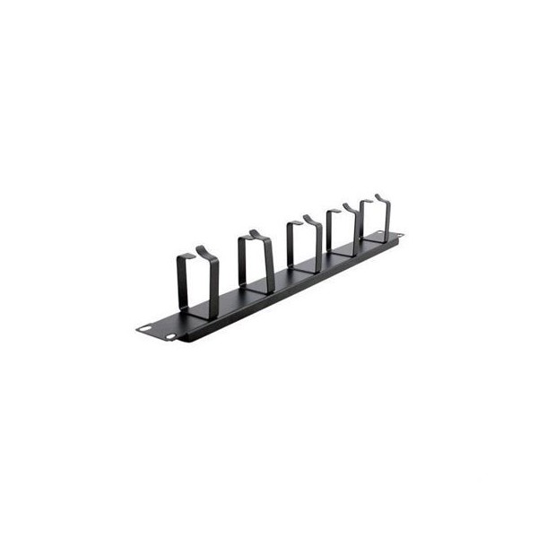 PANEL 1U GUIADO Y DISTRIBUCION DE CABLEADO CON ANILLAS CROMAD