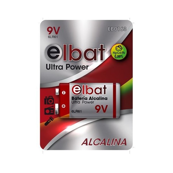 BLISTER 1 PC PILA ALCALINA 6LR61/9V ELBAT