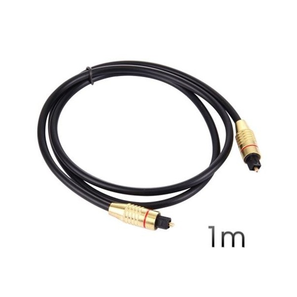 CABLE FIBRA OPTICA AUDIO 1 METRO 5MM CROMAD