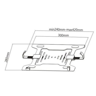 SOPORTE VESA PARA PORTATIL HASTA 15.6 CROMAD