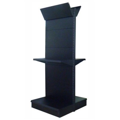 ESTANTERIA / EXPOSITOR DOBLE DISPLAY 900X450X2200 COLOR NEGRO (4B)