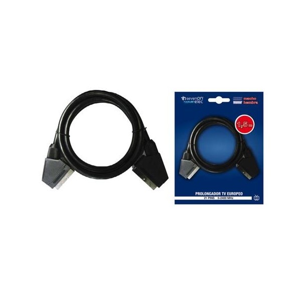 CABLE EUROCONECTOR MACHO MACHO 1.5MTR PARA TV