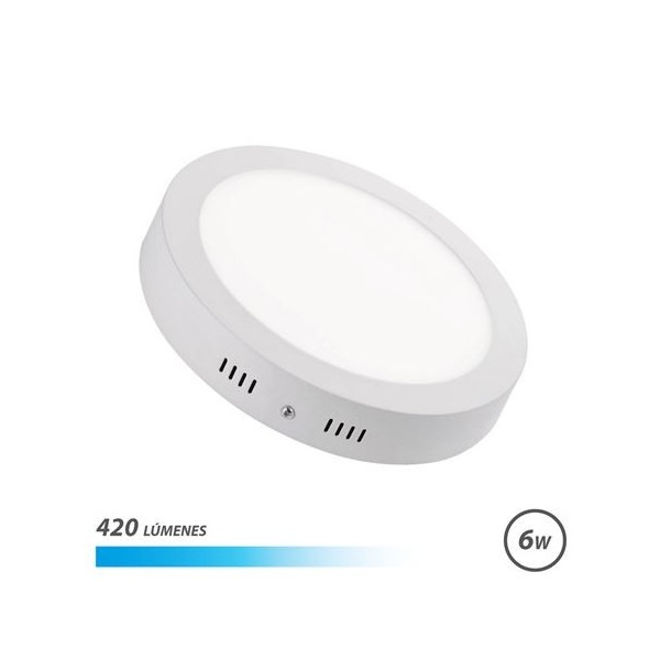 DOWNLIGHT CIRCULAR SOBRE PARED LED 6W LUZ FRIA ELBAT