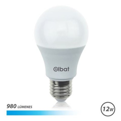 BOMBILLA LED A60 | 12W | 980LM | E27 | LUZ FRIA | ELBAT