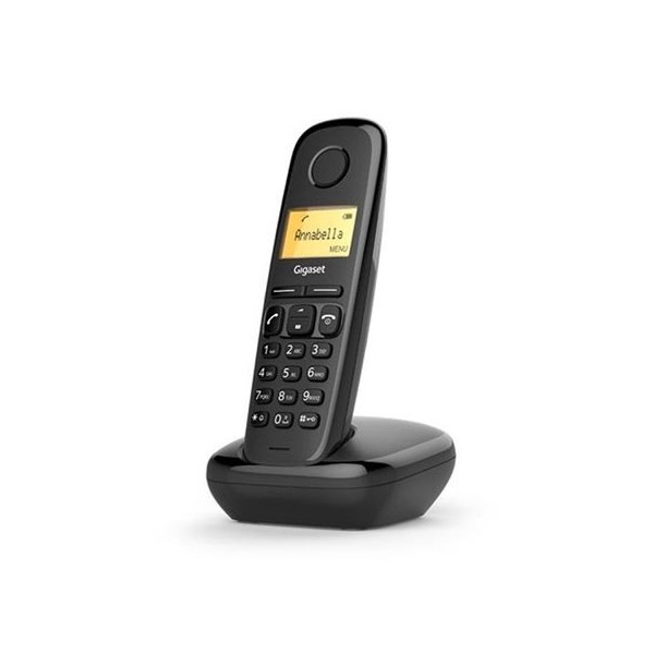 TELÉFONO DECT GIGASET A170 NEGRO | LCD 1.5 | FUNCION ALARMA