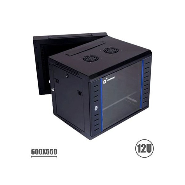 RACK 19 DOBLE CUERPO 12U 600X550 SERIE BLUE CROMAD