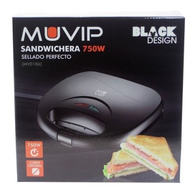 SANDWICHERA 750W NEGRA MUVIP