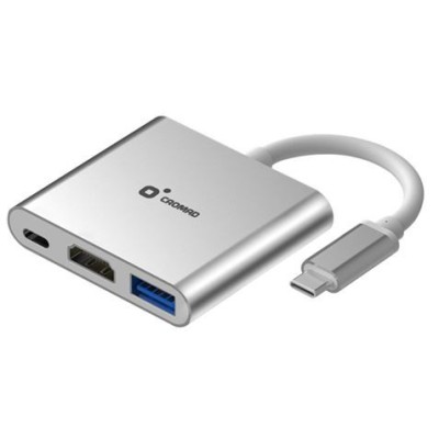 ADAPTADOR TIPO C - USB 3.0, HDMI 4K, TIPO C CROMAD