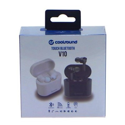 EARBUDS TWS V10 TOUCH BLUETOOTH NEGROS COOLSOUND