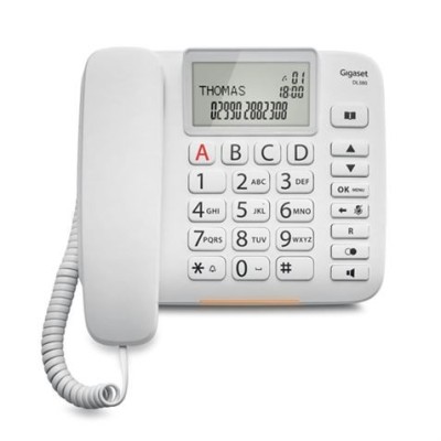 TELEFONO FIJO DL380 BLANCO GIGASET