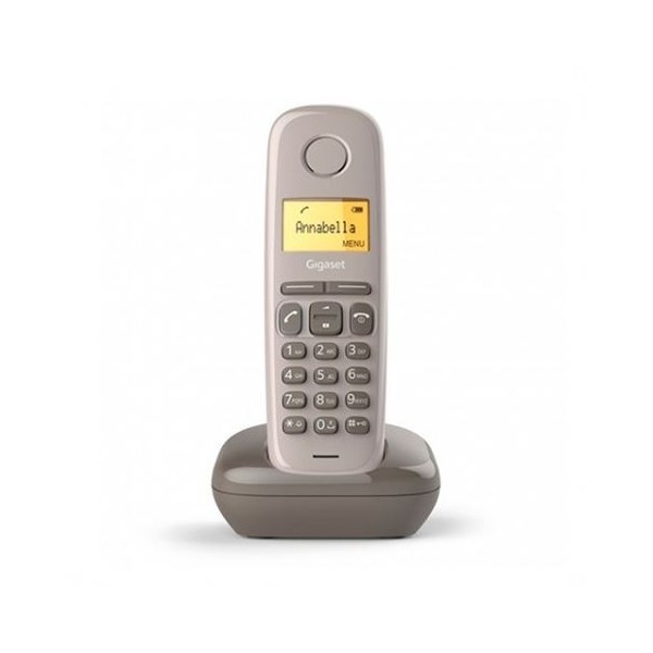 TELÉFONO DECT GIGASET A170 MARRON | LCD 1.5 | FUNCION ALARMA