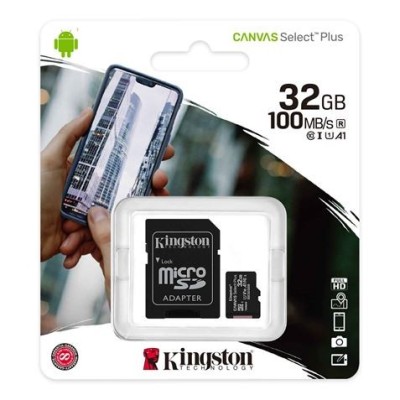 MEMORIA MICRO SD KINGSTON CLASE 10 32GB 100MB/S