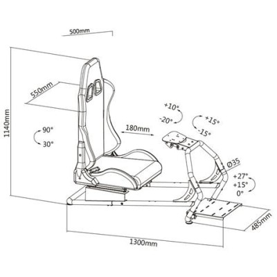 RACING SIMULATOR COCKPIT SEAT R2 CROMAD